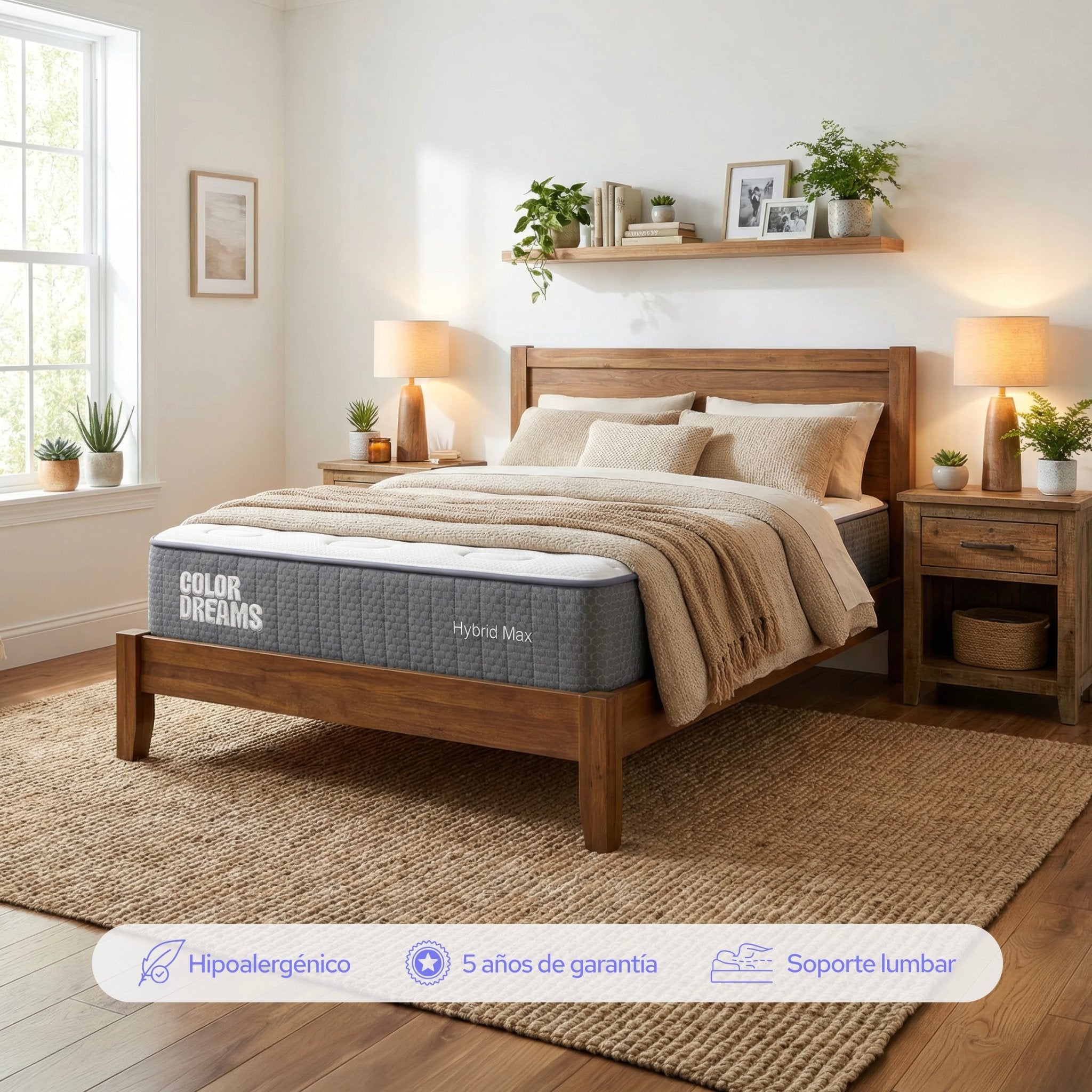 Colchón Individual Max Hybrid 25cm - ColorDreams