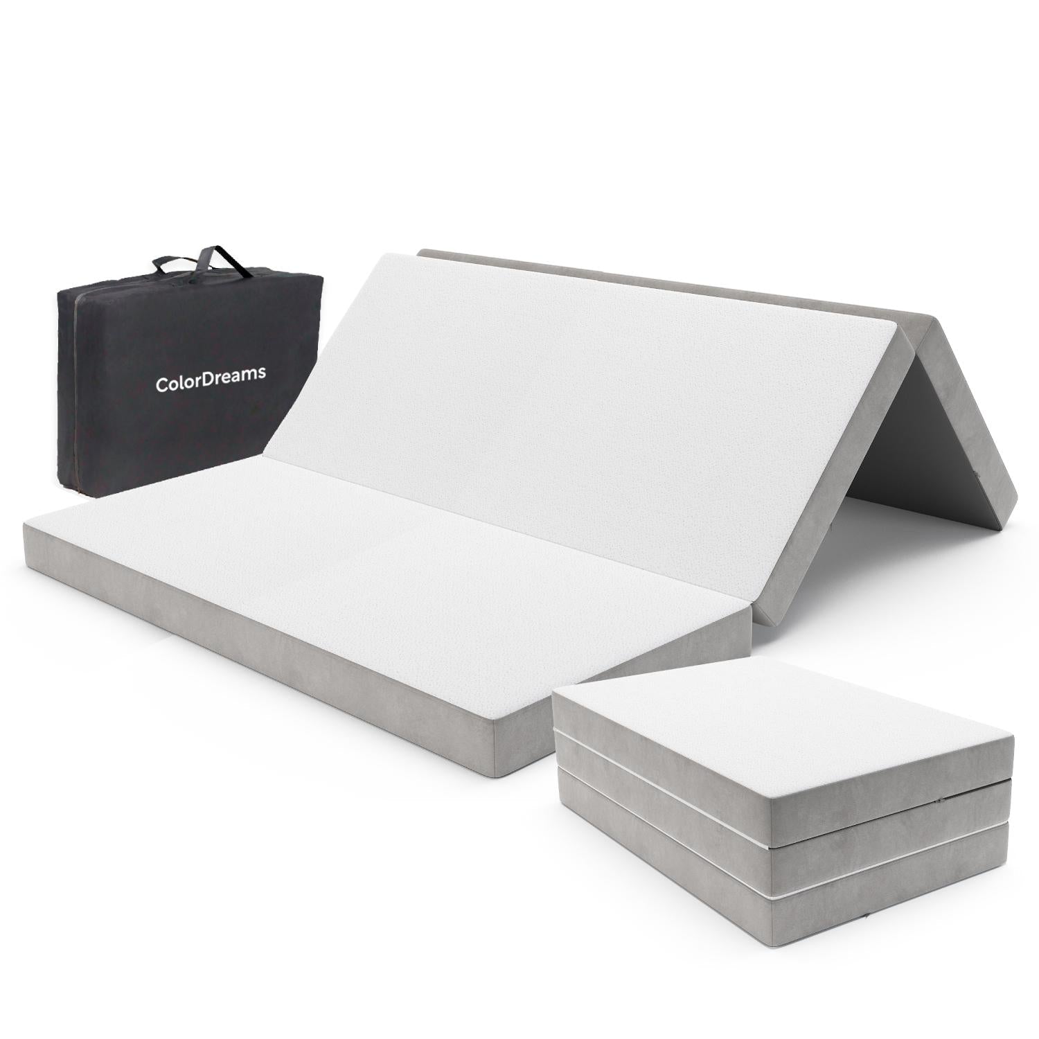 Colchón Matrimonial 135 cm Colchoneta Plegable Con Maleta - ColorDreams