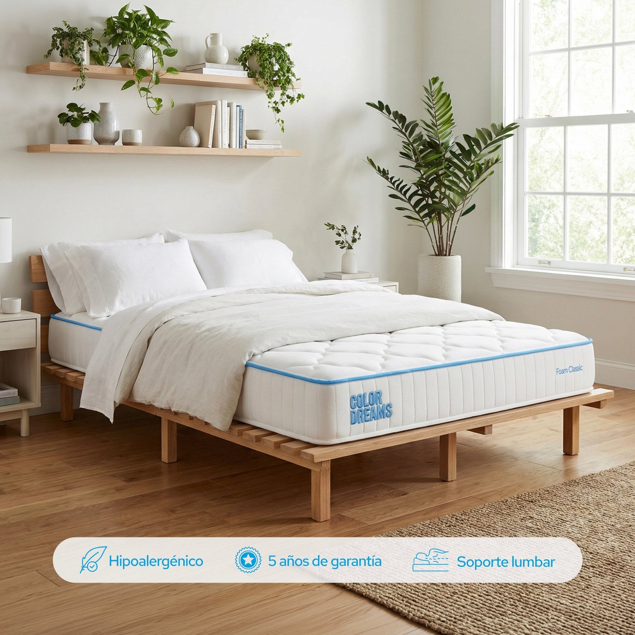 Colchón Matrimonial Classic Foam 18cm - ColorDreams