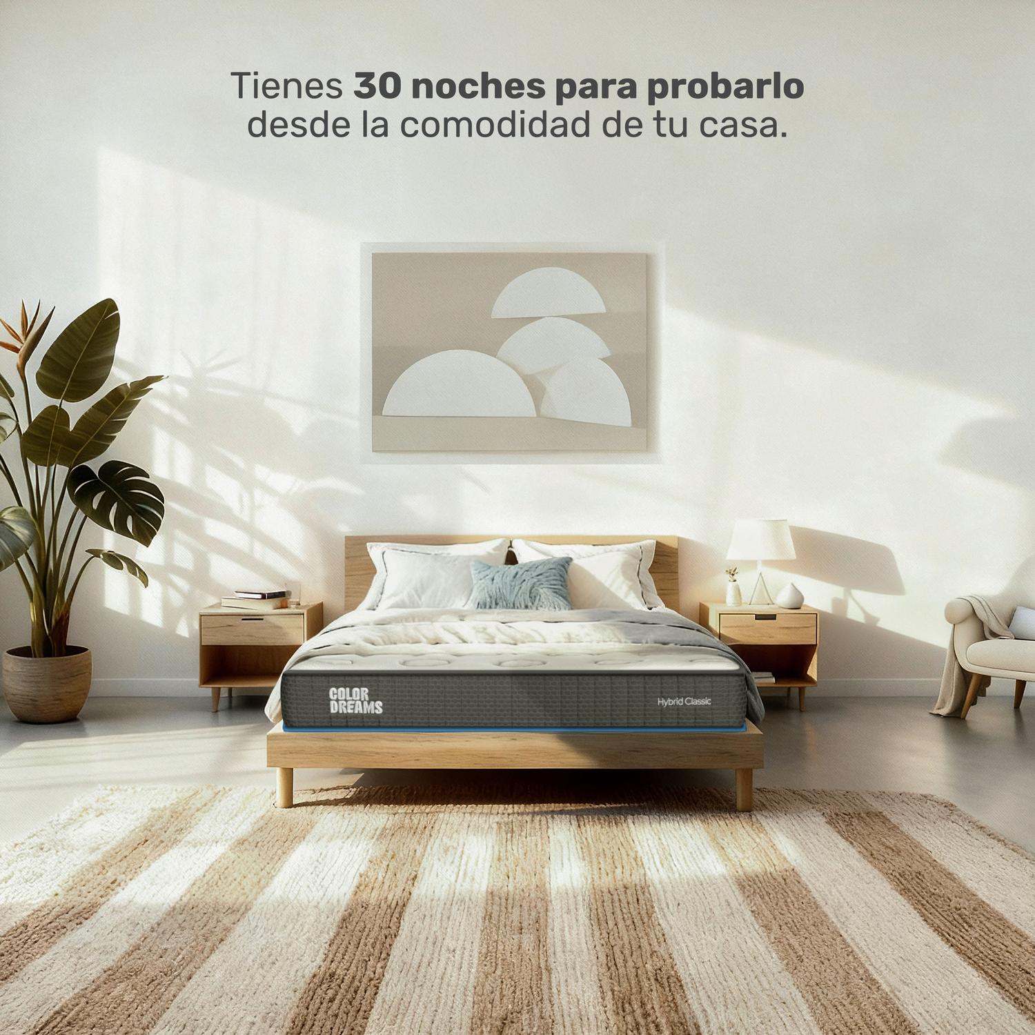 Colchón Matrimonial Classic Hybrid 18cm - ColorDreams