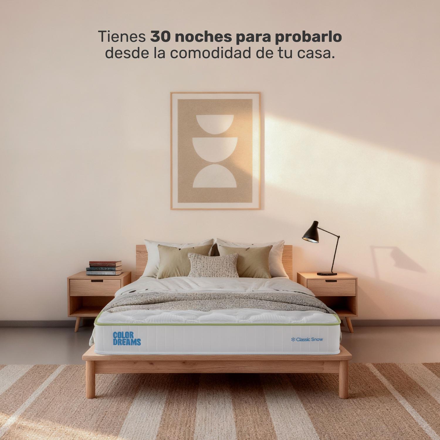 Colchón Matrimonial ColorDreams | MemoryFoam Snow 18cm |Caja - ColorDreams
