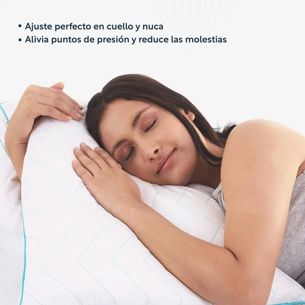 Almohada Fibra Poliéster 3D 2 Piezas Estándar Hipoalergénicas Colordreams