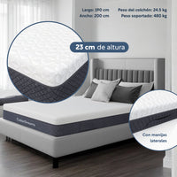 Thumbnail for Colchón King Size Premium En Caja Memory Foam 200x190x23 cm ColorDreams