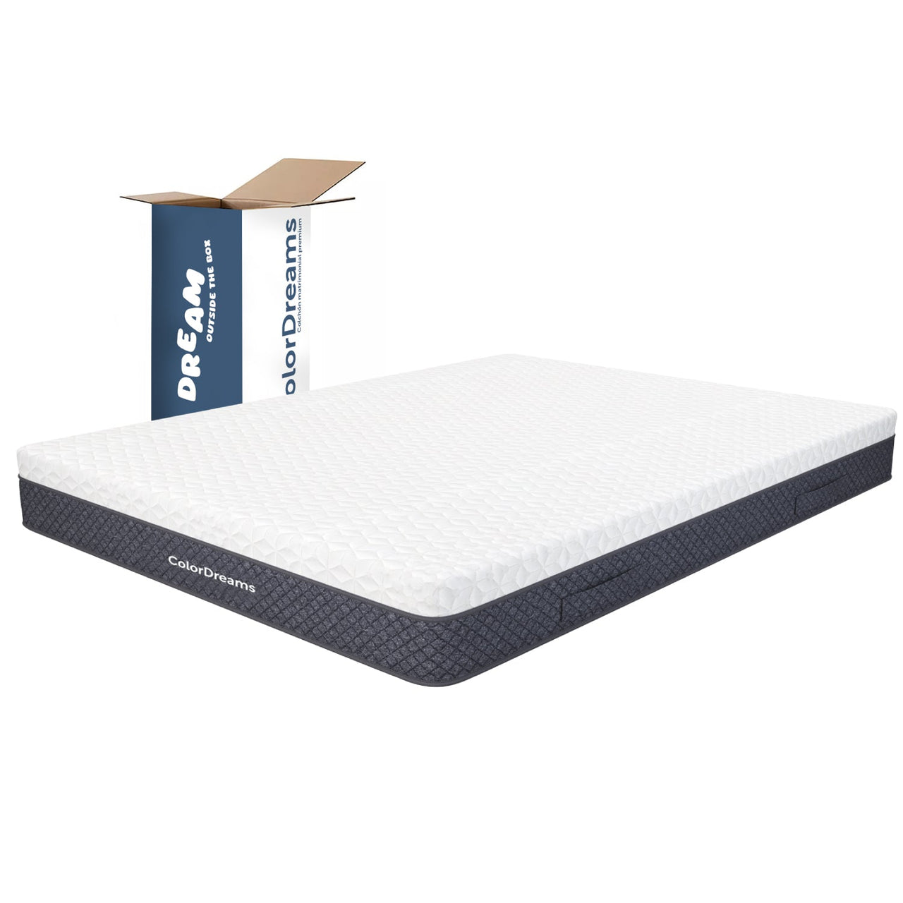 Colchón King Size Premium En Caja Memory Foam 200x190x23 cm ColorDreams