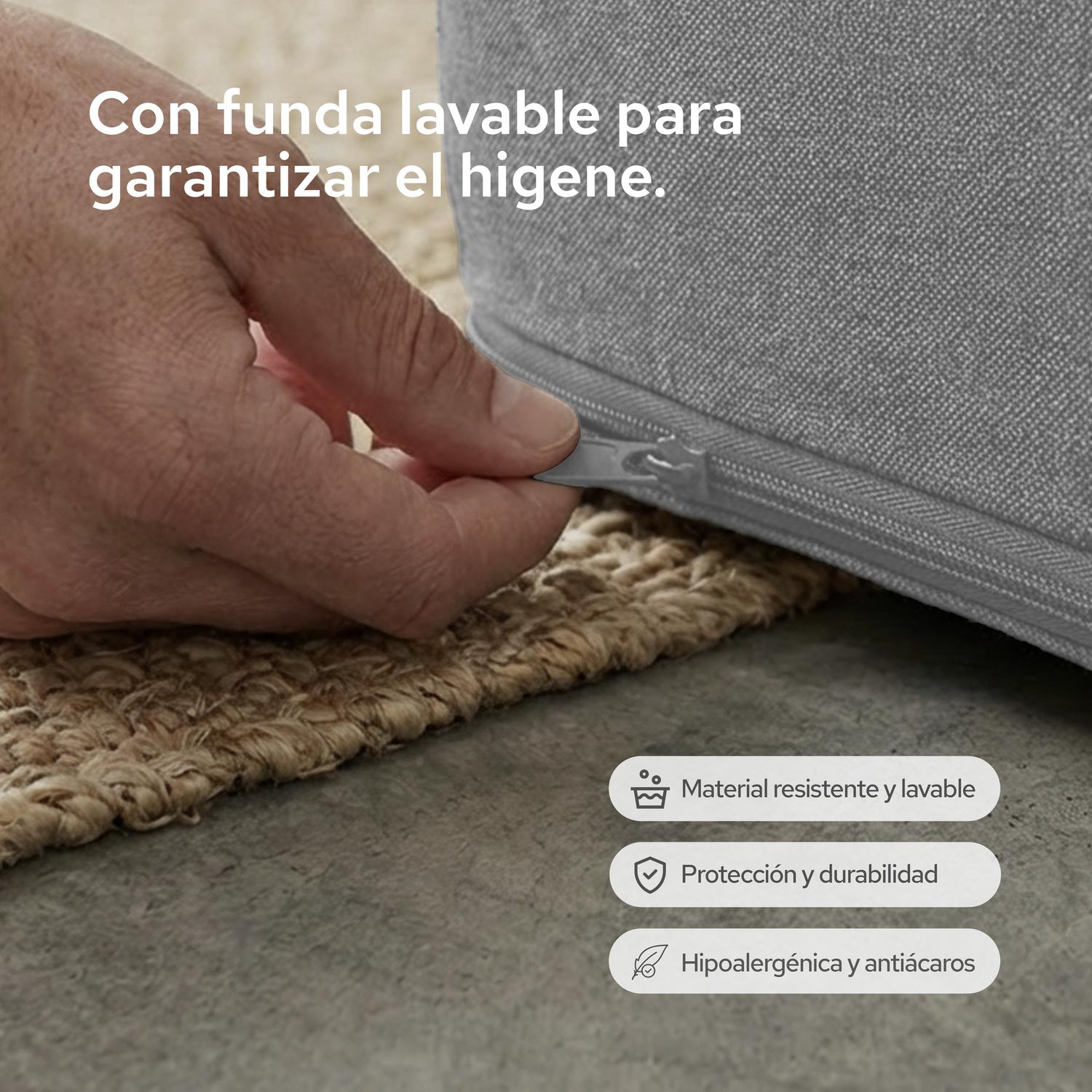 Colchón Individual 100 cm Colchoneta Plegable Con Maleta - ColorDreams