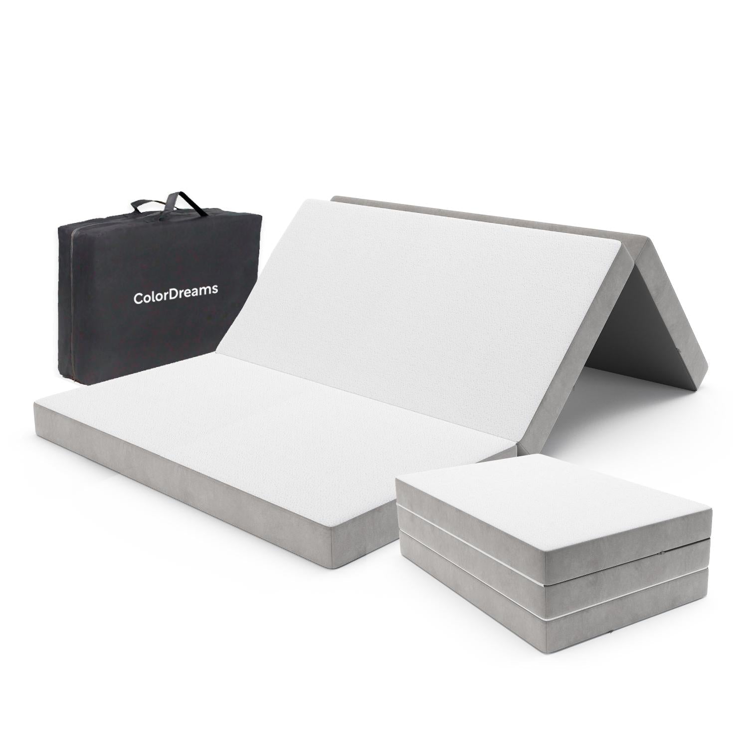 Colchón Individual 100 cm Colchoneta Plegable Con Maleta - ColorDreams