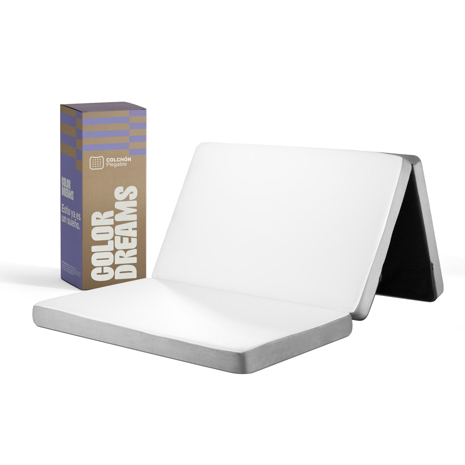 Colchón Individual 100 cm Colchoneta Plegable Con Maleta - ColorDreams