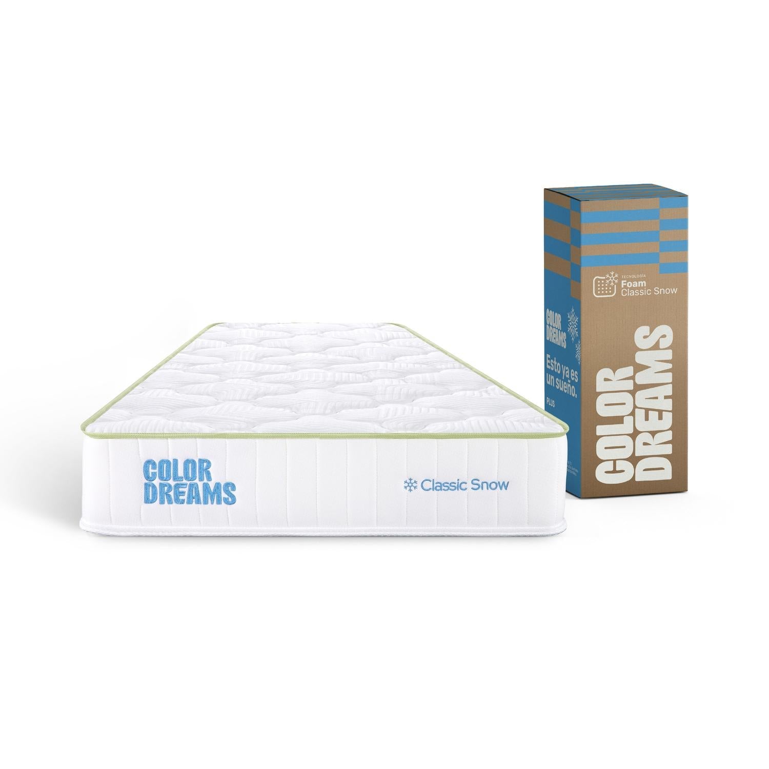 Colchón Individual ColorDreams | MemoryFoam Snow 18cm | Caja - ColorDreams