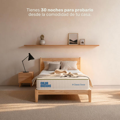 Colchón Individual ColorDreams | MemoryFoam Snow 18cm | Caja - ColorDreams