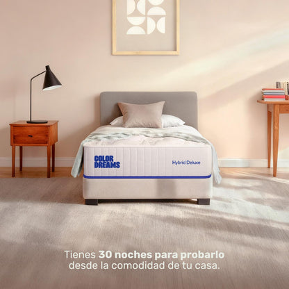 Colchón Individual Hybrid Deluxe 25cm - ColorDreams