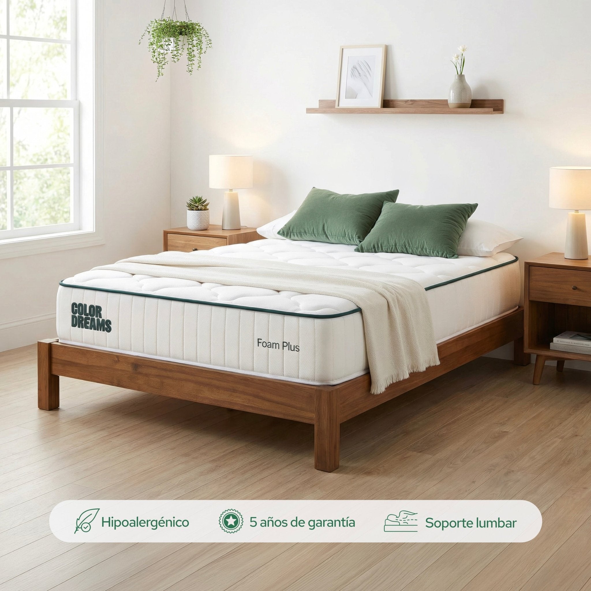 Colchón Individual Plus Foam 23cm - ColorDreams