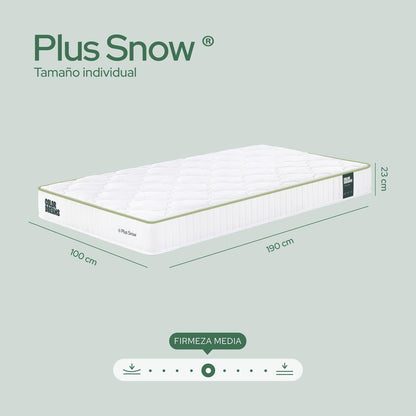 Colchón Individual Plus Snow 23cm - ColorDreams