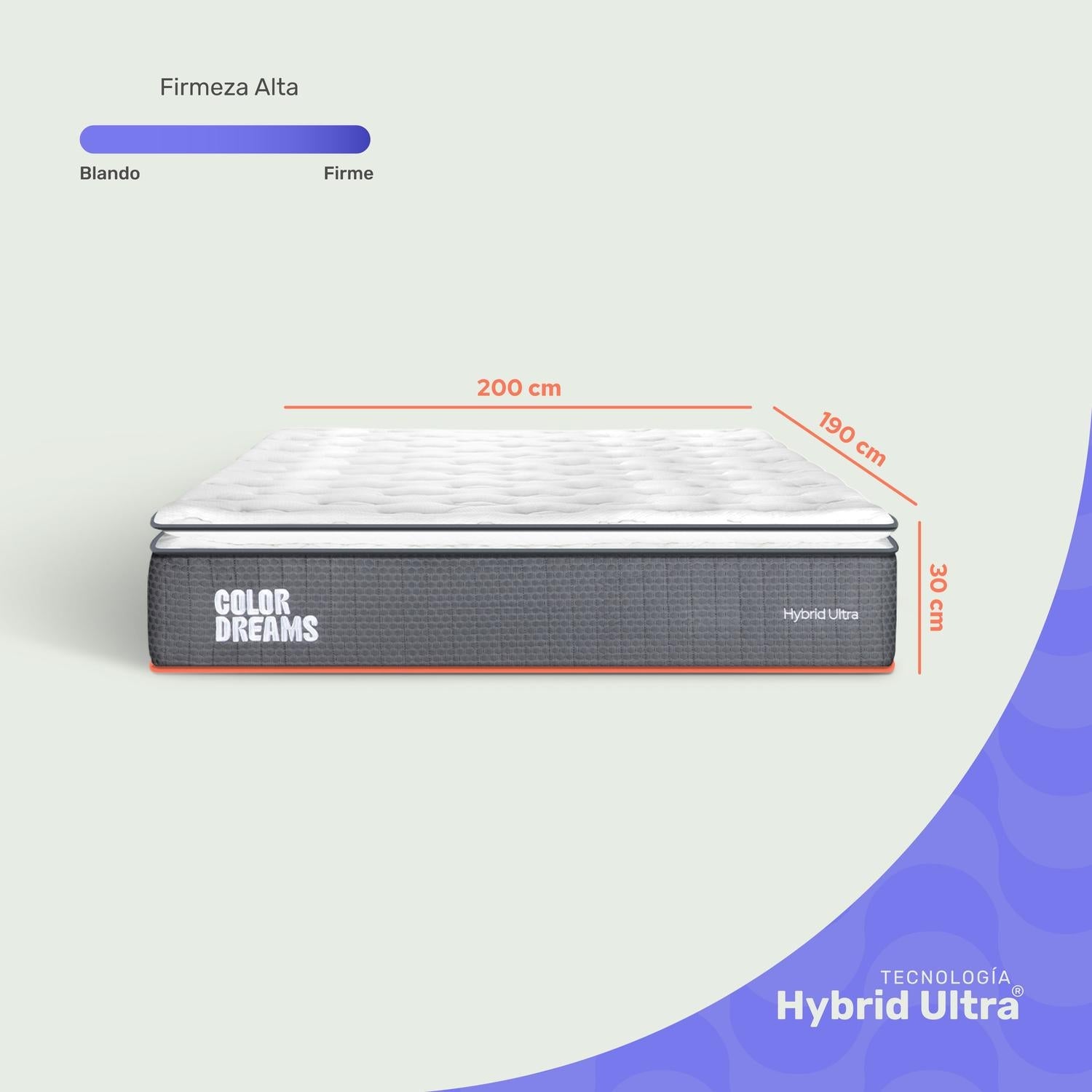 Colchón King ColorDreams | Híbrido 30cm | Firme | Caja - ColorDreams