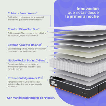 Colchón King ColorDreams | Híbrido 30cm | Firme | Caja - ColorDreams