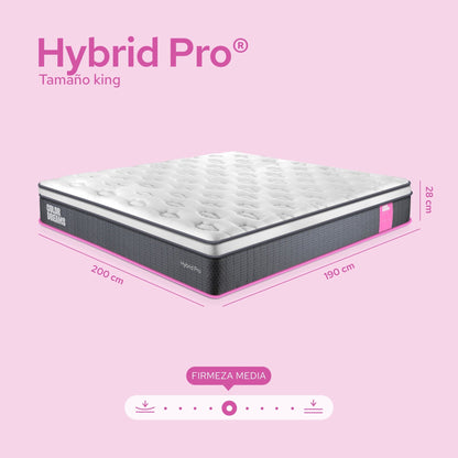 Colchón King Pro Hybrid 28 cm - ColorDreams