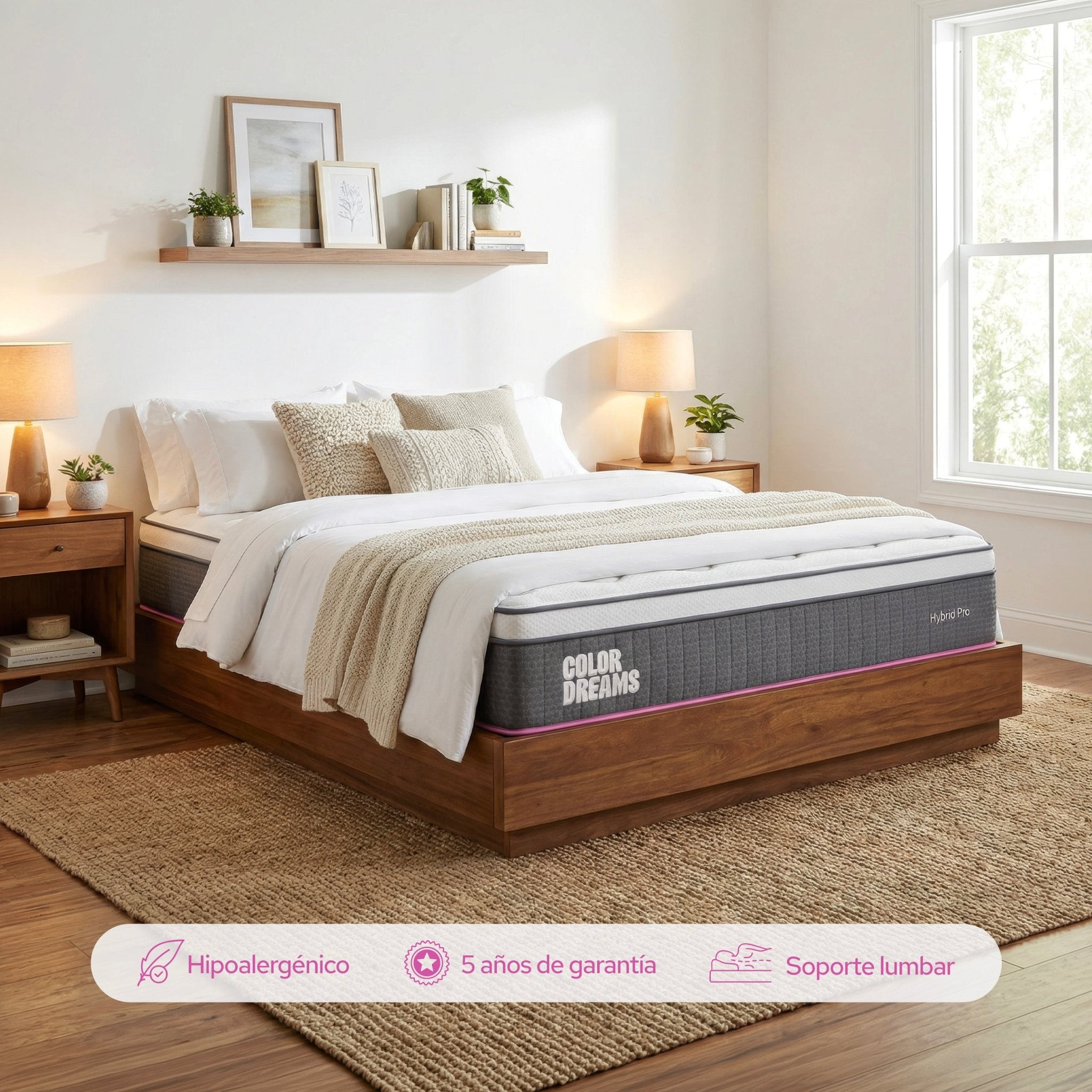Colchón King Pro Hybrid 28 cm - ColorDreams
