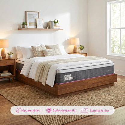 Colchón King Pro Hybrid 28 cm - ColorDreams