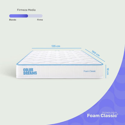 Colchón Matrimonial Classic Foam 18cm - ColorDreams