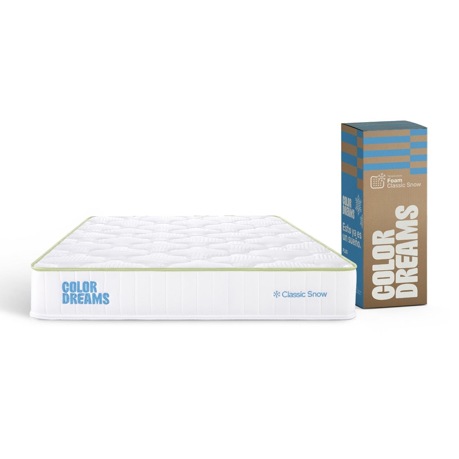 Colchón Matrimonial ColorDreams | MemoryFoam Snow 18cm |Caja - ColorDreams