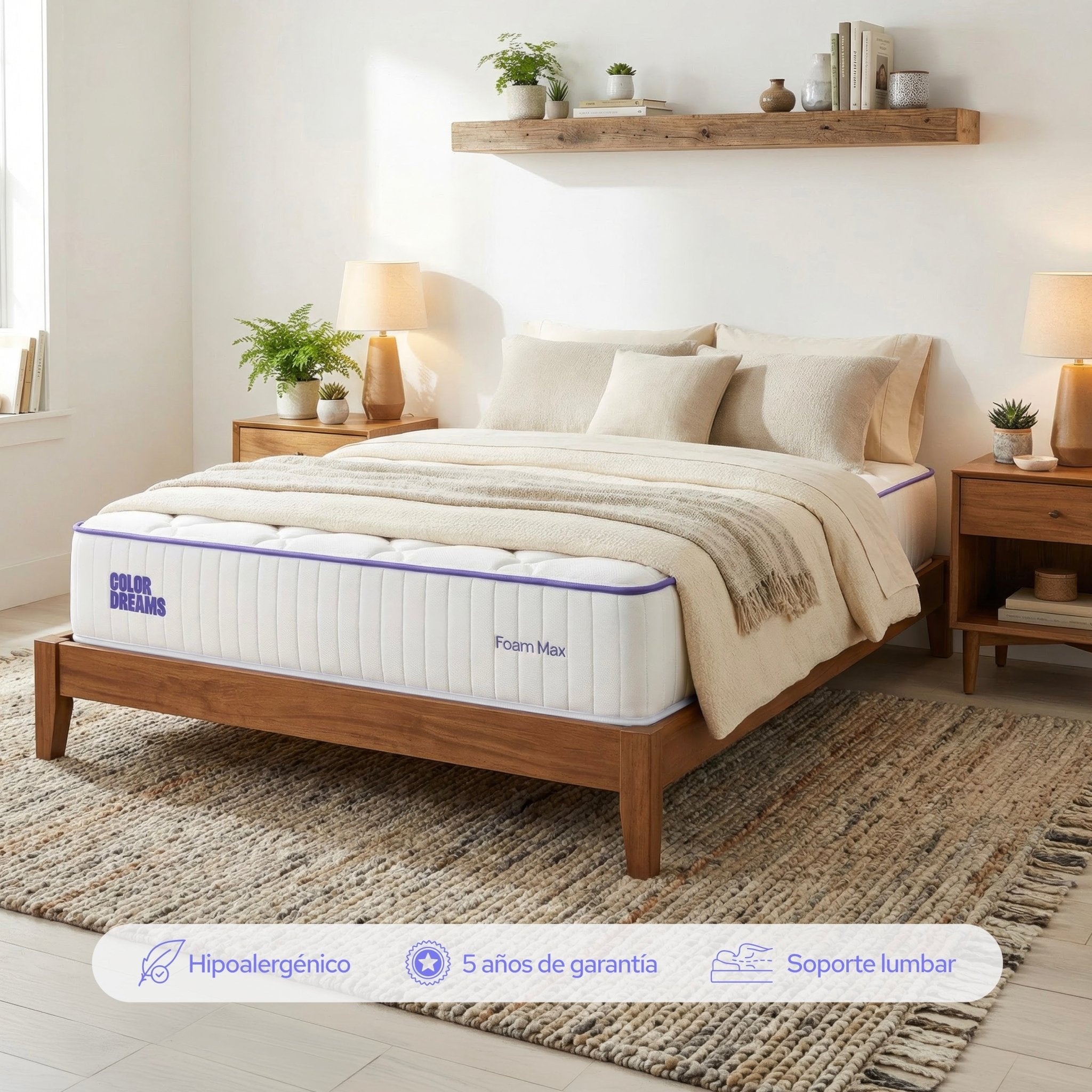 Colchón Matrimonial Foam Max 28cm - ColorDreams