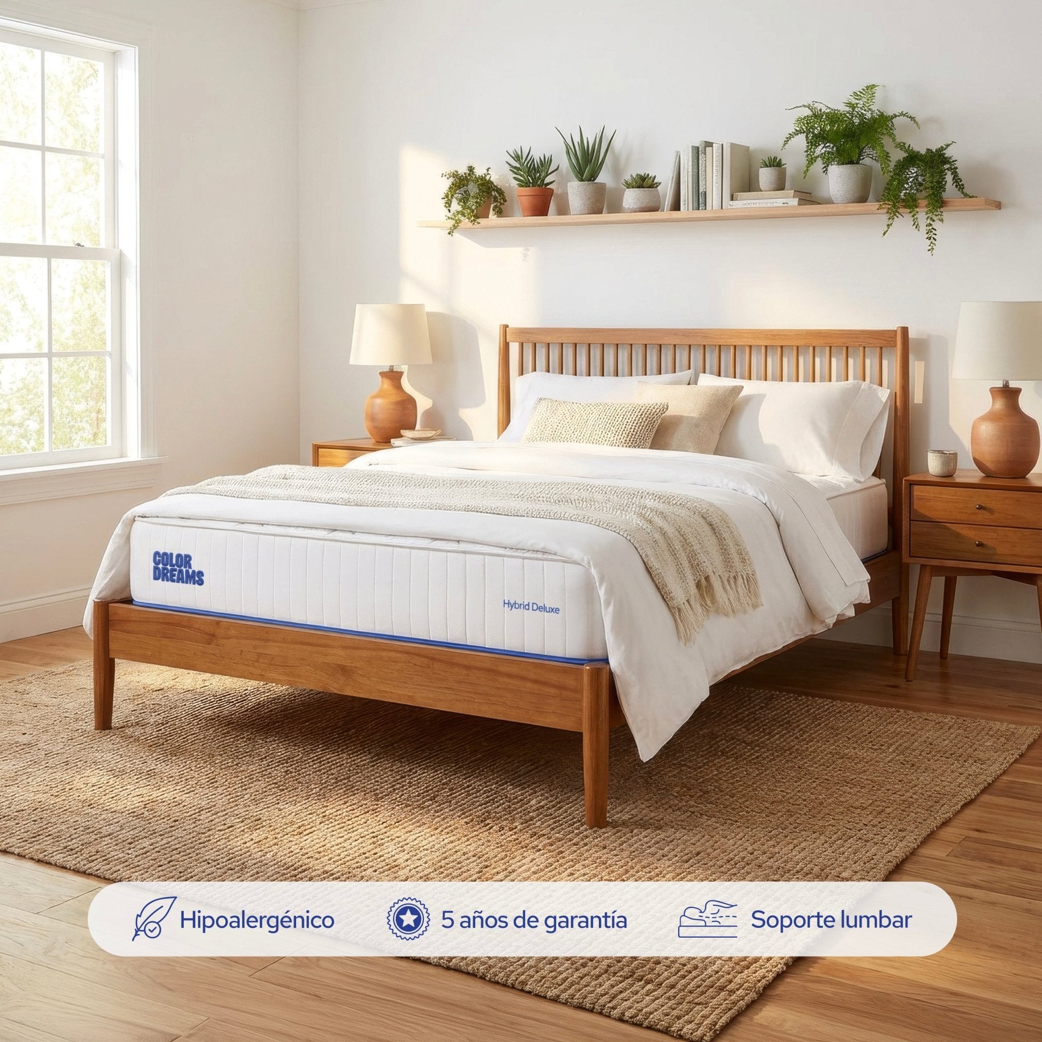 Colchón Matrimonial Hybrid Deluxe 25cm - ColorDreams