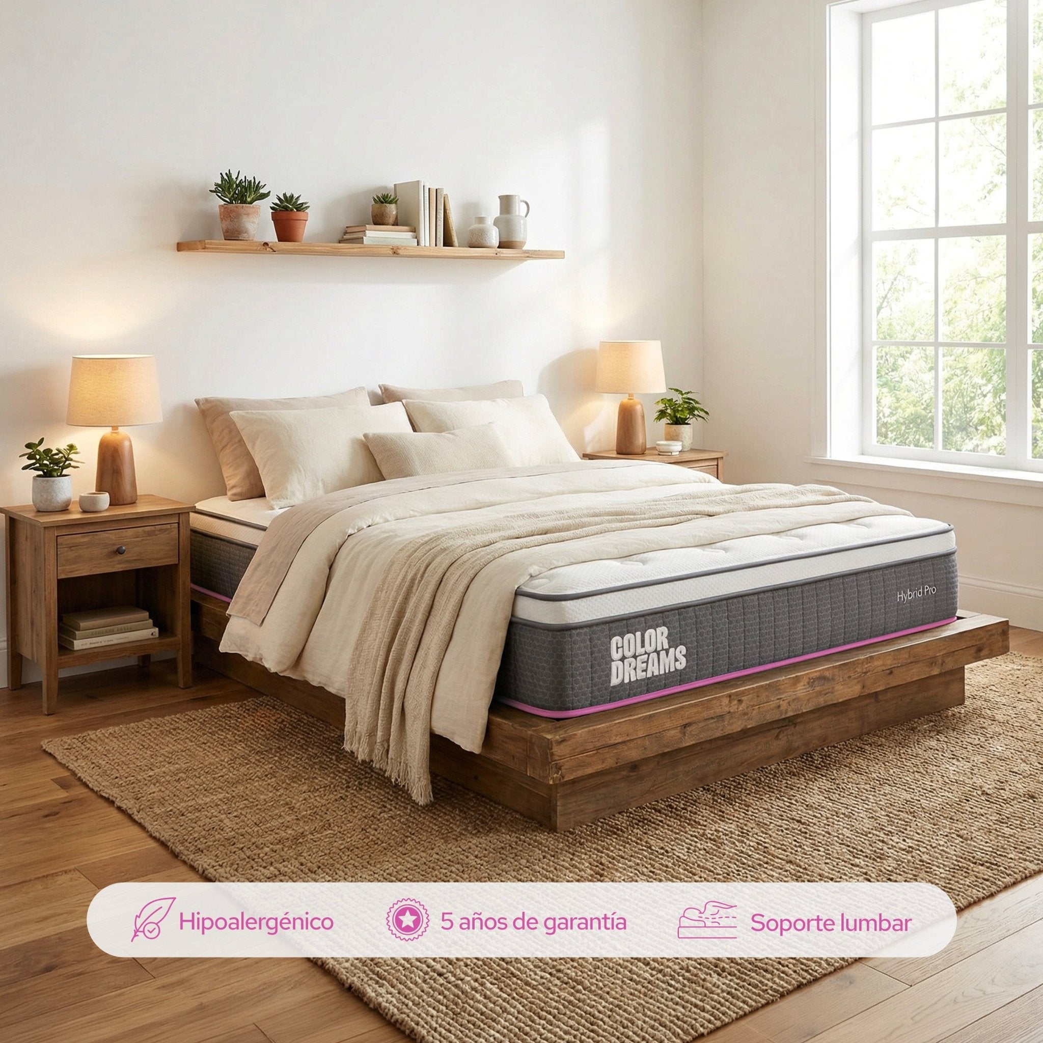 Colchón Matrimonial Pro Hybrid 28 cm - ColorDreams
