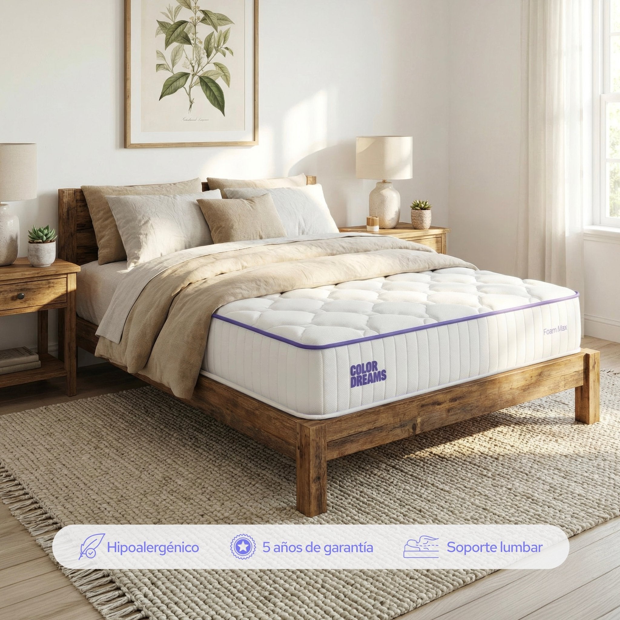 Colchón Queen Foam Max 28cm - ColorDreams