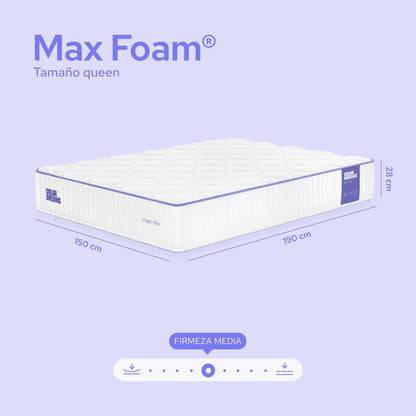 Colchón Queen Foam Max 28cm - ColorDreams