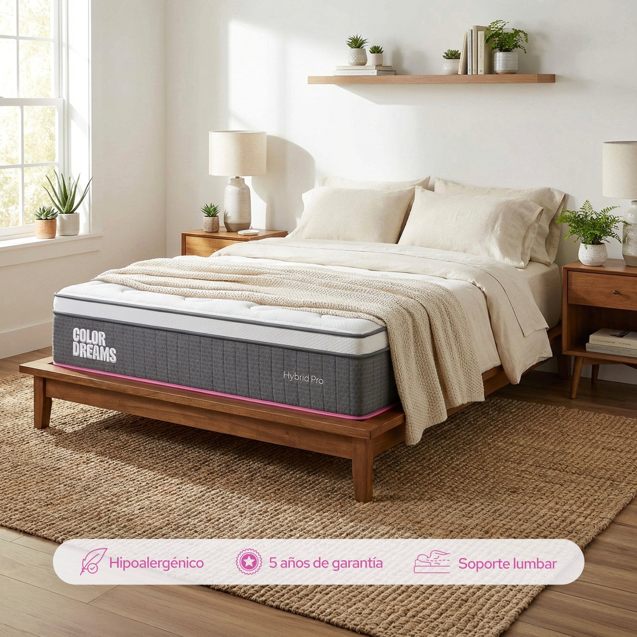 Colchón Queen Pro Hybrid 28 cm - ColorDreams