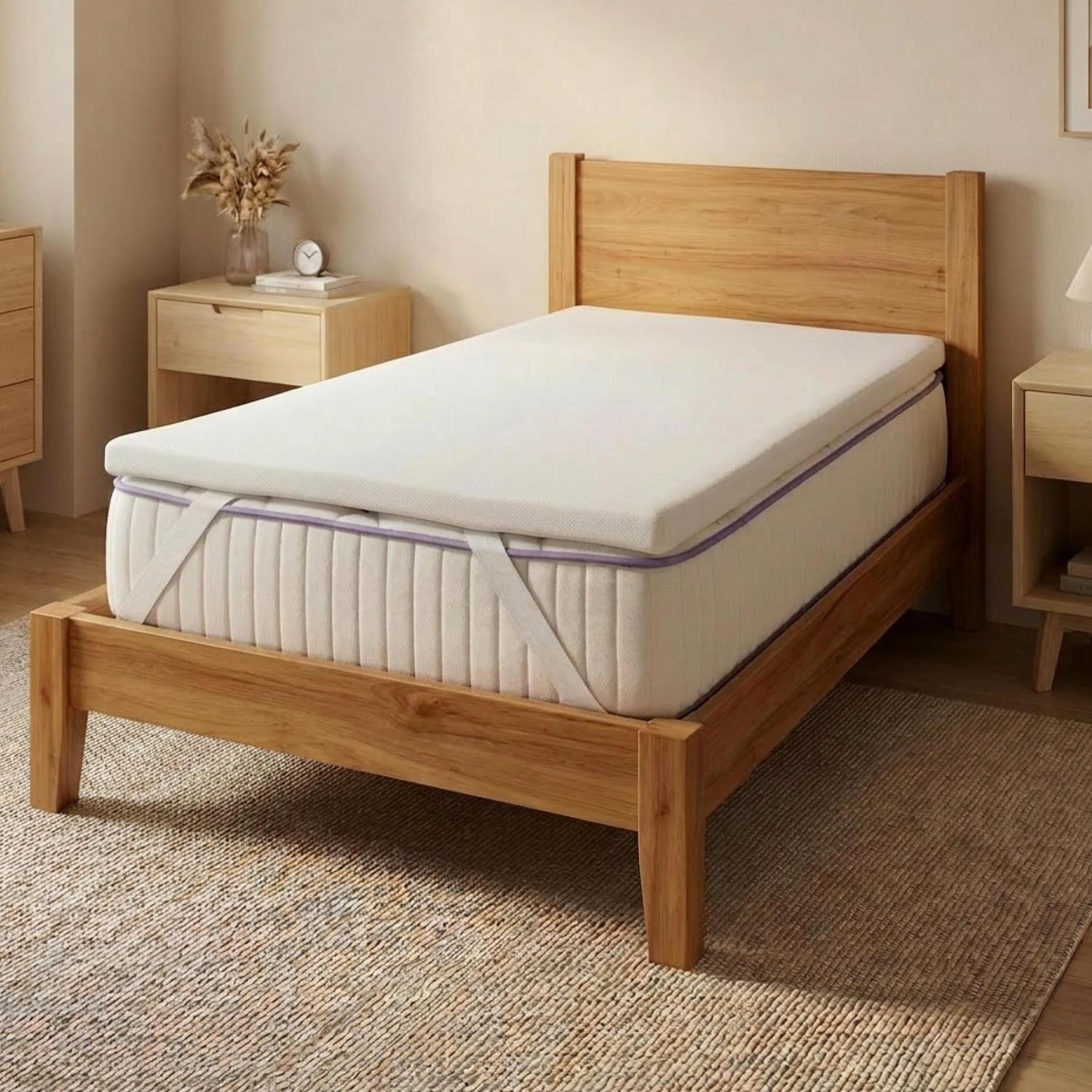 Colchoneta Cubre Colchon Topper Memory Foam 5cm Individual - ColorDreams