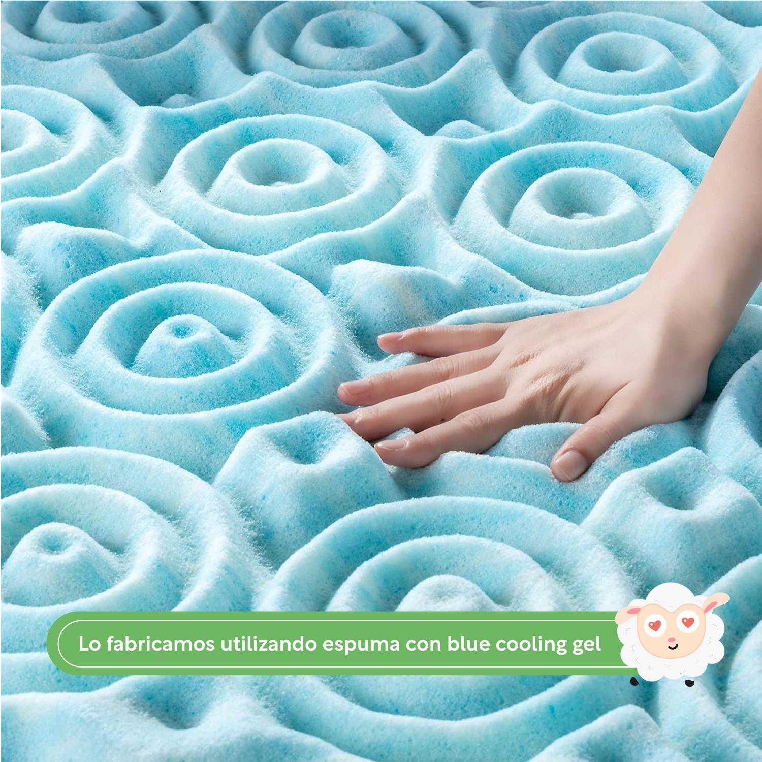 Colchoneta Topper Cubrecolchon Individual Memory Foam 5cm - ColorDreams