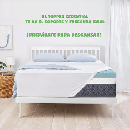 Colchoneta Topper Cubrecolchon Individual Memory Foam 5cm - ColorDreams
